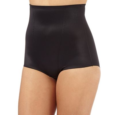 Black firm control high waisted shaping briefs